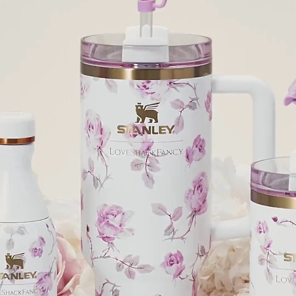 RIBBON ROSA The Stanley X LoveShackFancy Quencher | 40 Oz